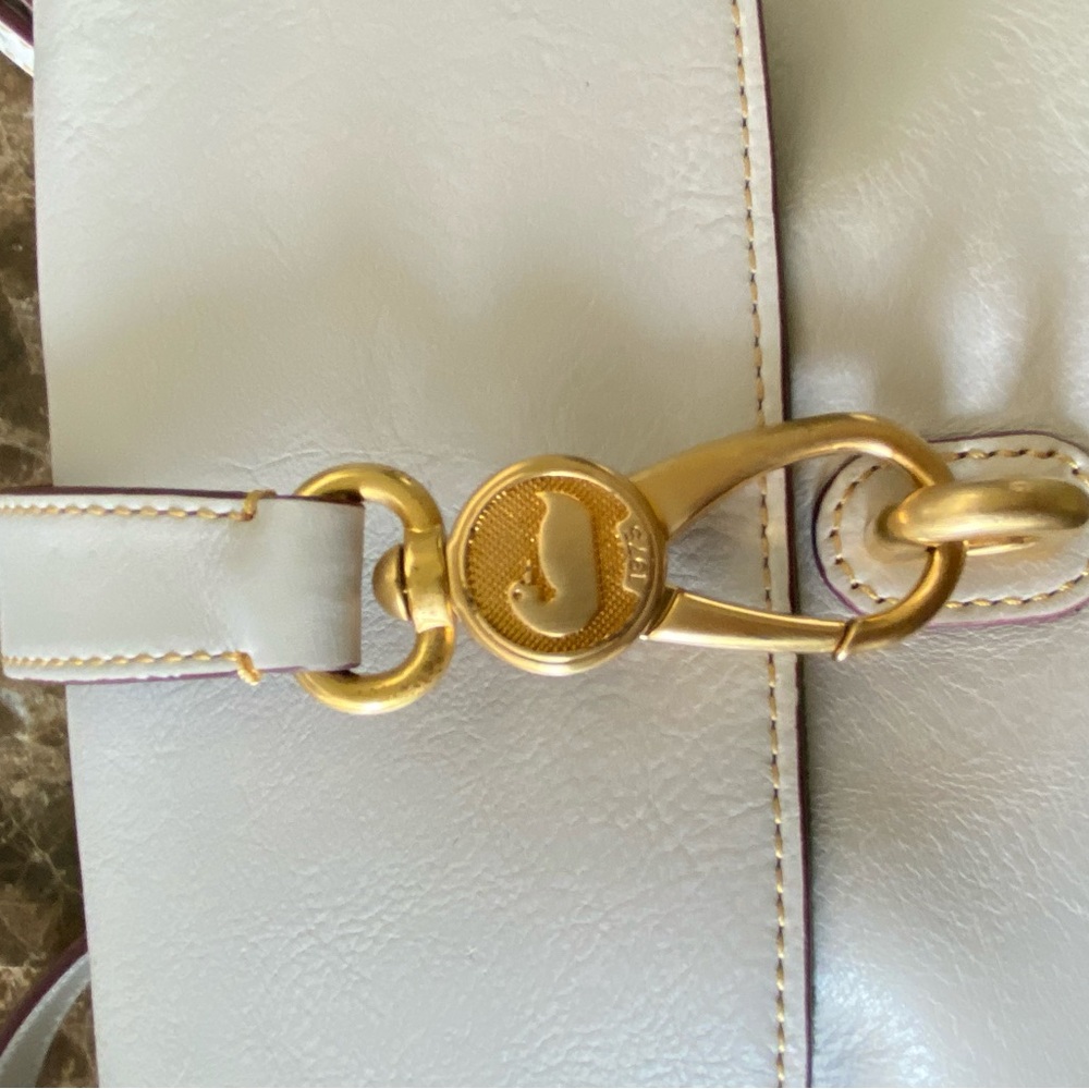 NWT FLORENTINE Dooney & Bourke ECRU Leather Crossbody/Shoulder Bag - Picture 5 of 9